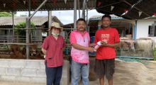 ตรวจประเมินฟาร์มที่มีระบบการป้องกันและการเลี้ยงสัตว์ที่เหมาะสม (GFM) ในพื้นที่ ต.บ่อสุพรรณ อ.สองพี่น้อง